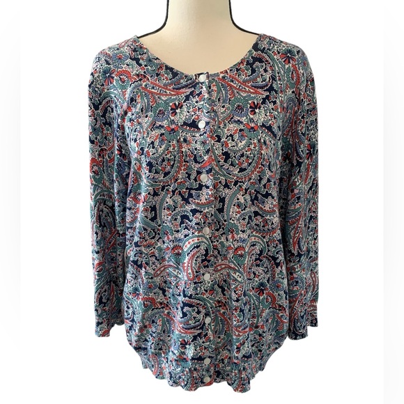 Talbots Sweaters - Talbots | Paisley cardigan sweater